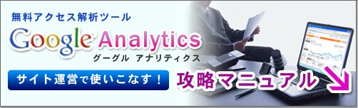 Googleアナリティクス(Google Analytics)攻略マニュアル